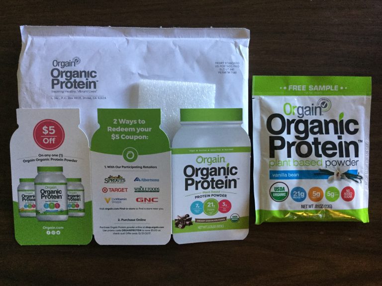 Free Orgain Organic Protein Sample