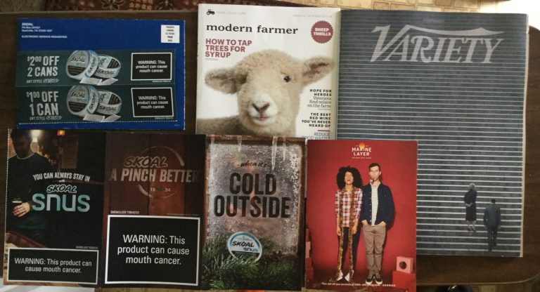 📬 12-13-2017 Free Mail 🎄Skoal Coupons 🚜 Modern Farmer 👩🏻‍🌾 Varsity 👚Marine Layer 👕☃️