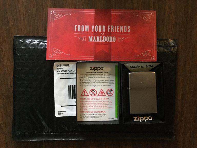 Free Zippo from Marlboro