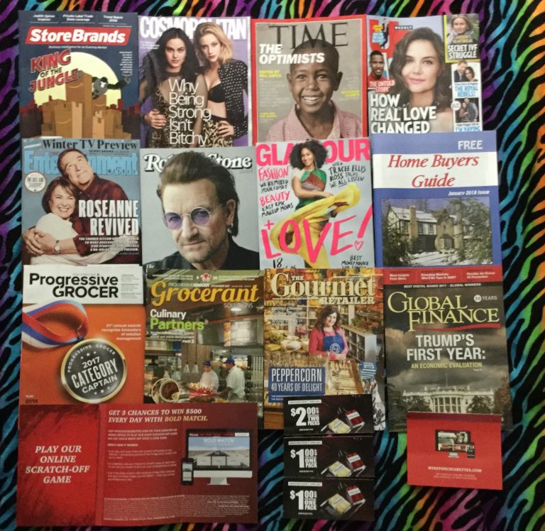 📬 01-08-2018 Free Mail 🛍 Store Brands 👙 Cosmopolitan 🕰 TIME 👫 US weekly 📼 Entertainment weekly 🔮 Rolling Stone 💆 Glamour 🏡 Home Buyers Guide 🏪 Progressive Grocer 🍽 Grocerant Solutions 🍹 The Gourmet Retailer 🏅 Global Finance 🚬 Winston coupons 📚