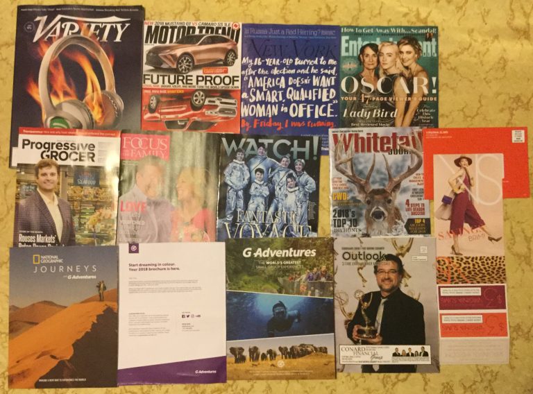 📫 01-27-2018 Free Mail 🎧 Variety 🚘 Motor Trend 🗽 New York 📽 Entertainment 🛍 Progressive Grocer 👪 Focus on the Family 🚀 Watch 🔫 Whitetail Journal 🛤 National Geographic G Adventures  🌐 Outlook 🚬 Virginia Slims coupons 💸 📚