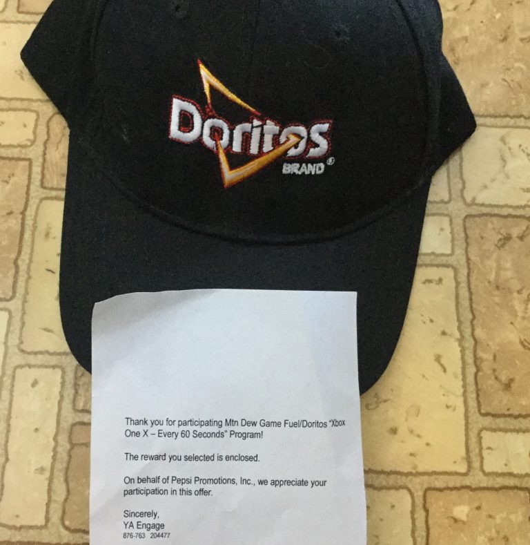 Free hat from Dollar General #MountainDew Game Fuel-Doritos Xbox One X -Every 60 Seconds Program