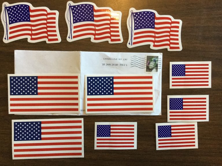 10 Free American flag decals