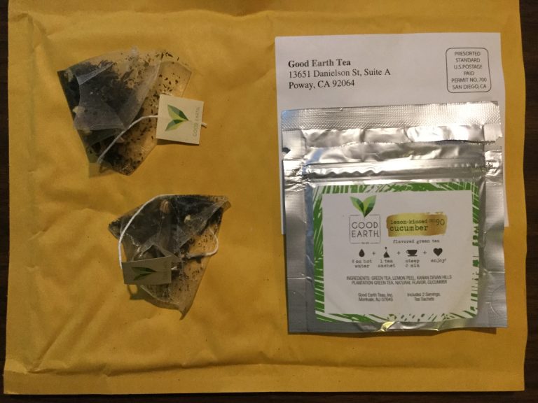 Free sample of  Good Earth Lemon Tea
