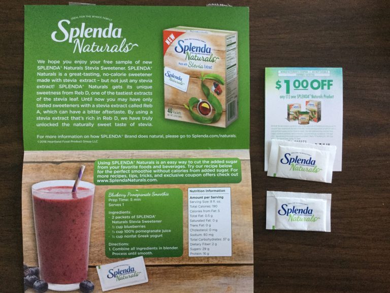 Free Splenda Naturals sample