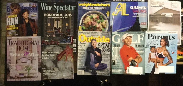 📫 02-10-2018 FREE Mail 📽  Entertainment Weekly 🍷Wine Spectator 🎂 Weight watchers ⛵ Sail 🔌 The Cooperative Connection 🏡 Traditional Home 🐔 WATT  Poultry USA 🌤 Outside ⛳ Golf 👙Parents 📚