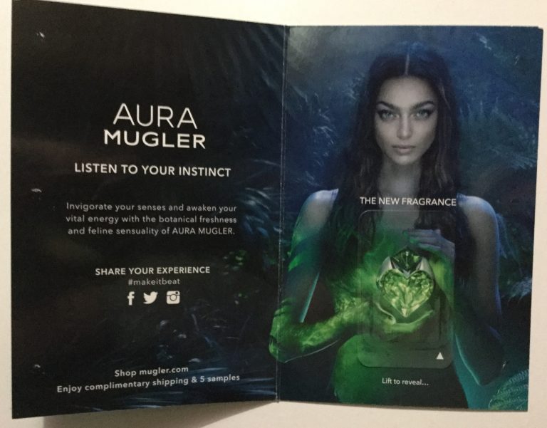 Free Save the date Aura Mugler The New Fragrance Sample
