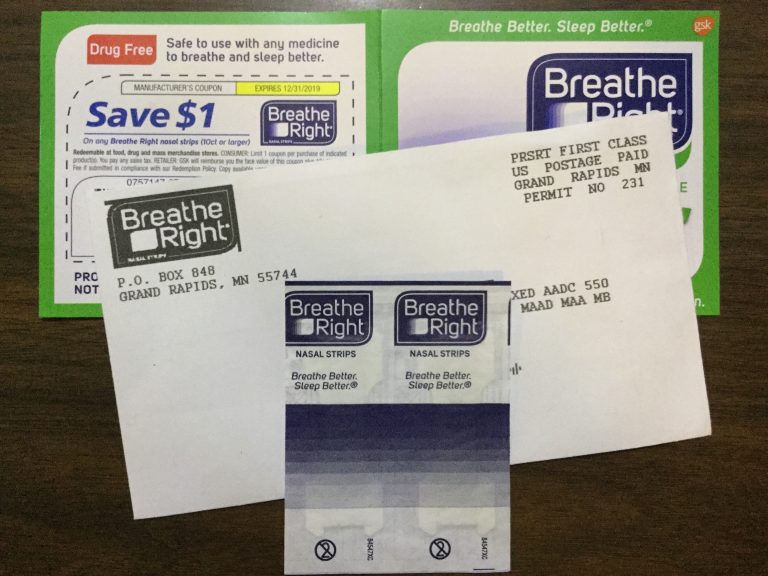 Free  Breathe Right Nasal Strips Sample