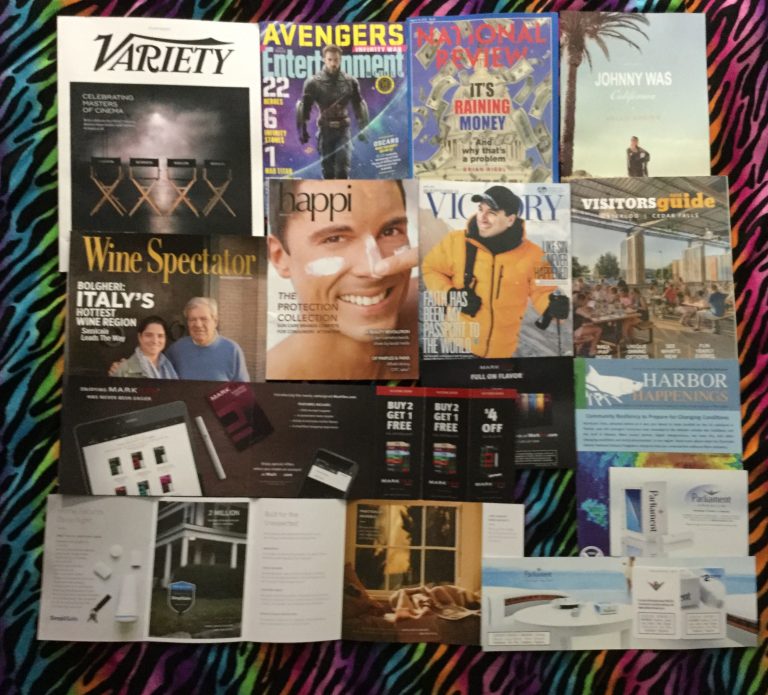 📬 03-10-2018 Free mail 💺💺 Variety 📽 Entertainment weekly 💸🔫 National Review 👗 Johnny Was 🍷Wine Spectator 😌 Happi 🏂 Believers Voice of VICTORY  🐃 Waterloo – Cedar Falls travel guide 🚭 MART TEN e-vapor coupons 🐟 🎣 Harbor Happenings 🔐 🔨  Simple Safe 🚬 Parliament coupon 📚