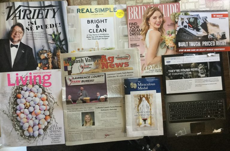 📬 03-15-2018 Free mail 🔮 Variety 🚰 Real Simple 👰 Bridal Guide 🐈 Bobcat 🍳 Martha Stewart Living 🌽 Wabash Valley Ag News 💍 The Miraculous Medal 💻 FordParts .com 🚗