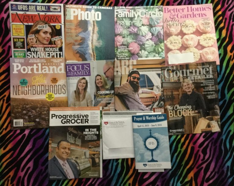 📬 03-23-2018 Free mail 🗽 New York 📽 Digital Photo 🍭 Family Circle 🍥 Better Homes & Gardens 🗺 Portland Monthly 👪 Focus on the Family 🔌 ARC magazine 🔪 Gourmet Retailer  🏪 Progressive Retailer ⛪ Heart of the Nation Prayer & Worship Guide 📚