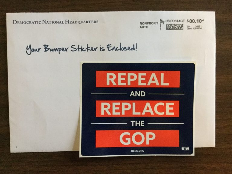 Free REPEAL and REPLACE the GOP sticker