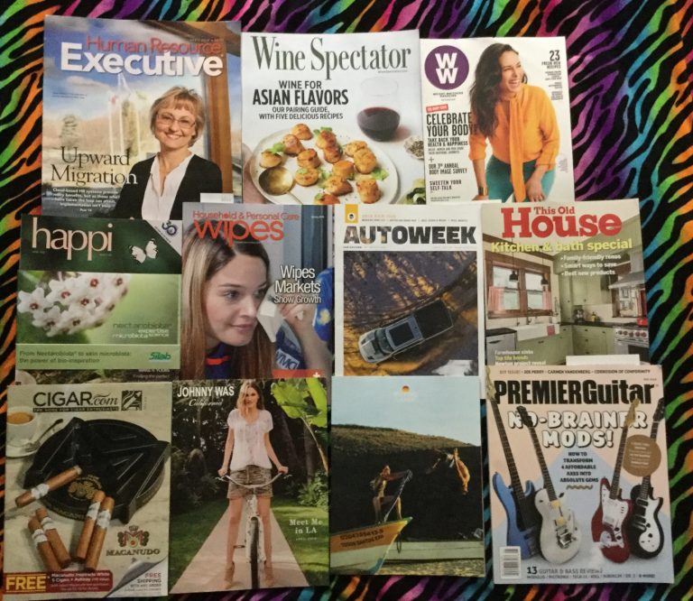 📬 04-09-2018 Free mail 🏙 Human Resource Executive 🍷 Wine Spectator 🎂 Weight Watchers 🌷happi 🚿Wipes Household & Personal Care 🚛 Autoweek 🏡 This Old House 🚬 CIGAR .com 👙Johnny Was ⛵ Marine Layer 🎸 Premier Guitar 📚