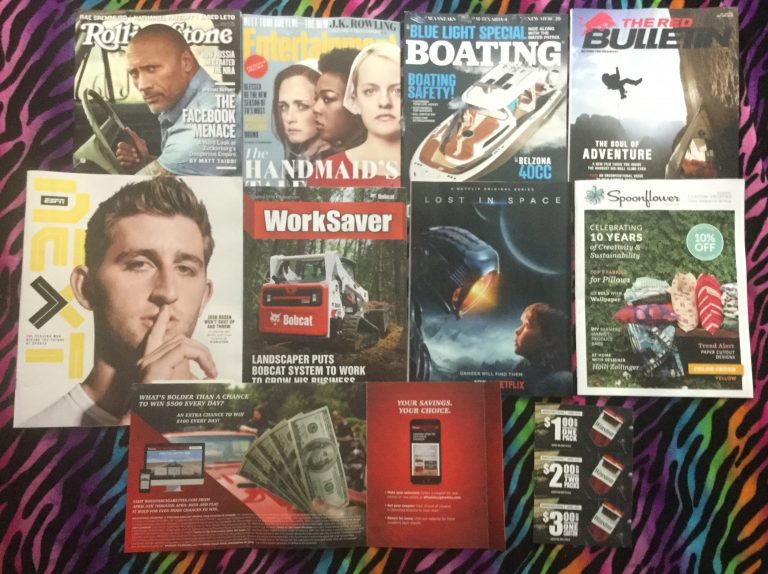 📬 04-14-2018 Free mail 🛣 Rolling Stone 📽 Entertainment weekly 🚤 Boating 🍒 The Red Bulletin 🔕 ESPN 🚒 Bobcat Worksaver 👯 People  ❇ Spoonflower 🚬 Winston coupons 📚