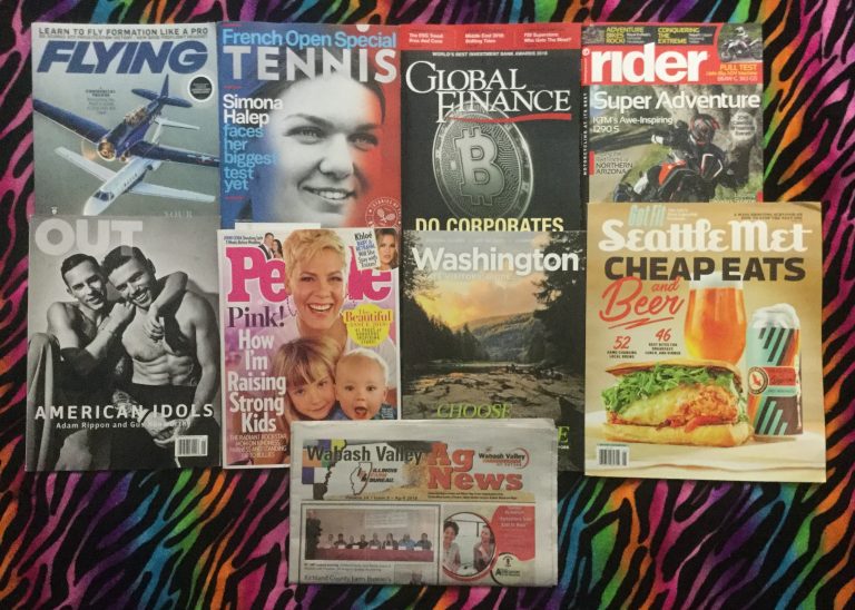📬 04-20-18 Free mail ✈ Flying 🎾 Tennis 🌐 Global Finance 🏍 Rider 🚉 OUT 👪 People 🌎 Washington  🍷 Seattle Met 🌽 Wabash Valley Ag News  📰
