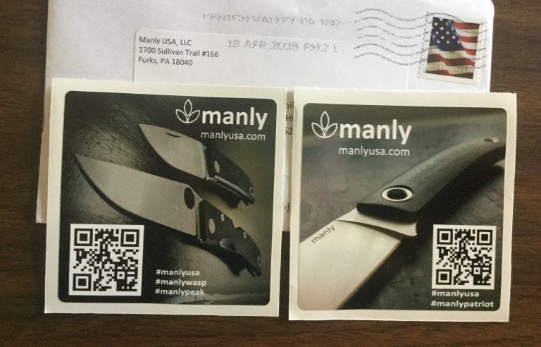 Free Manly USA Stickers