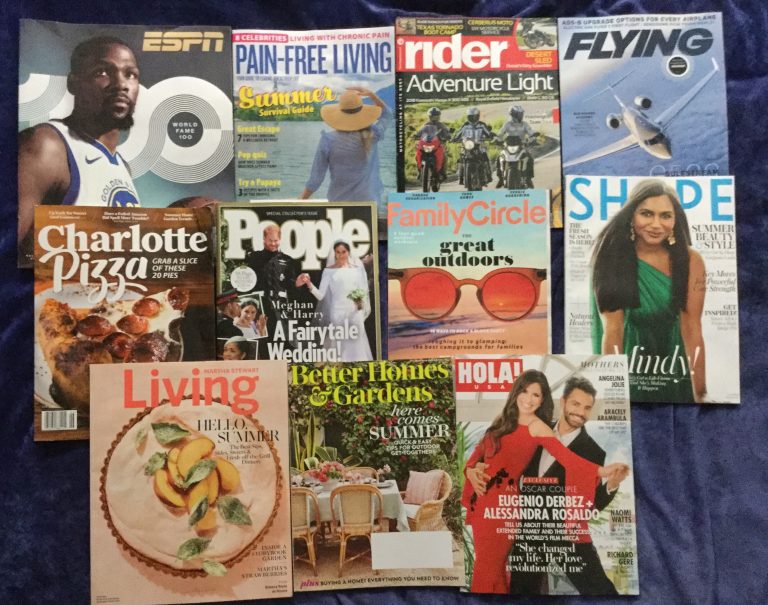 📬 05-26-2018 Free mail 🏀 ESPN💊 Pain-Free Living 🏍 Rider  ✈ Flying 🍕 Charlotte Pizza 👪 People  🕶 Family Circle 👗 Shape 🍑 Martha Stewart Living 🌹 Better Homes & Gardens 💃Hola! USA 📚
