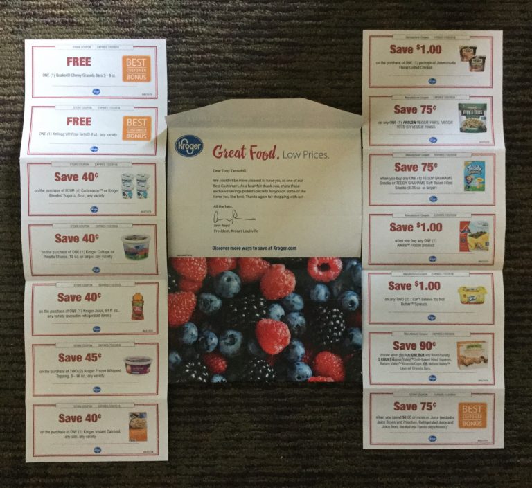 Free Coupons from  Kroger