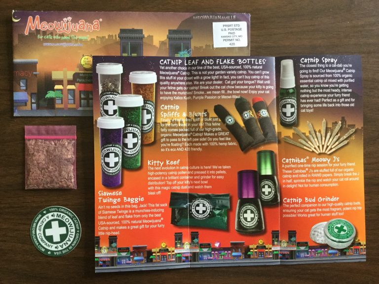 Free Meowijuana Catnip and Sticker