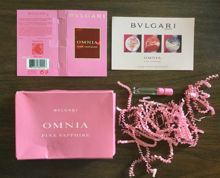 Free Bvlgari Omnia Pink Sapphire Fragrance Sample