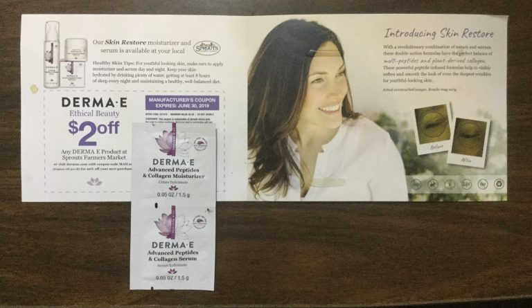 Free DERMA-E Advanced Peptides and Collagen Moisturizer and Serum