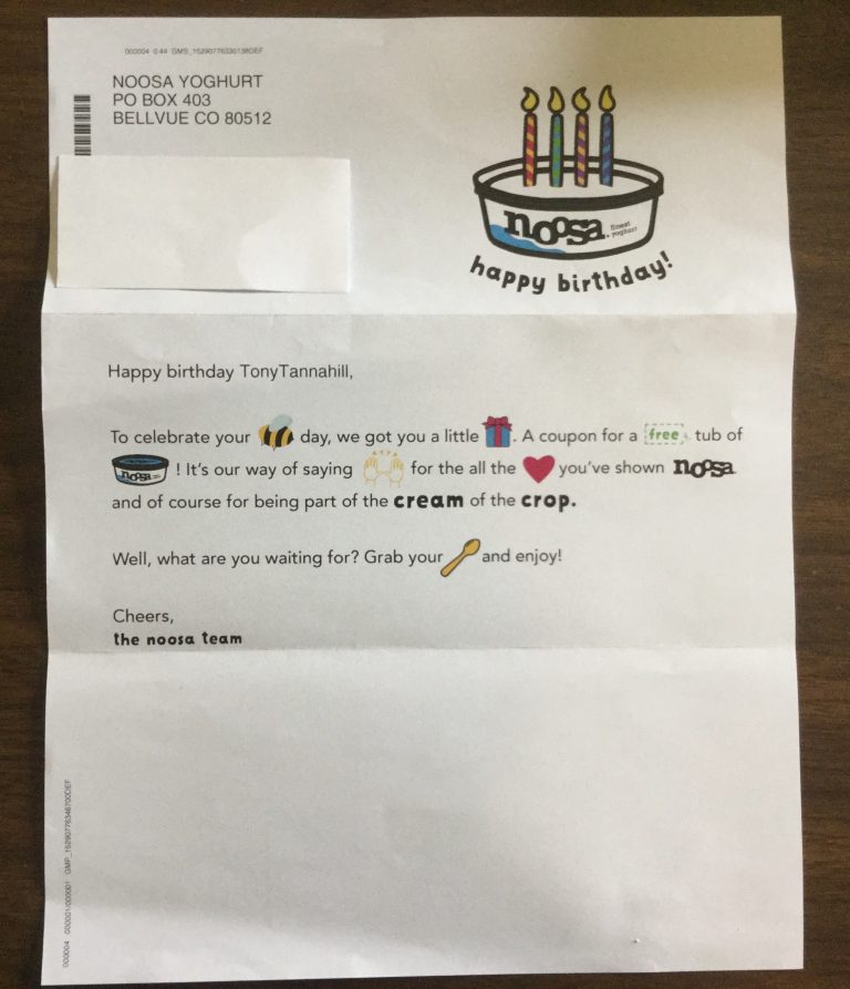 Free noosa yoghurt