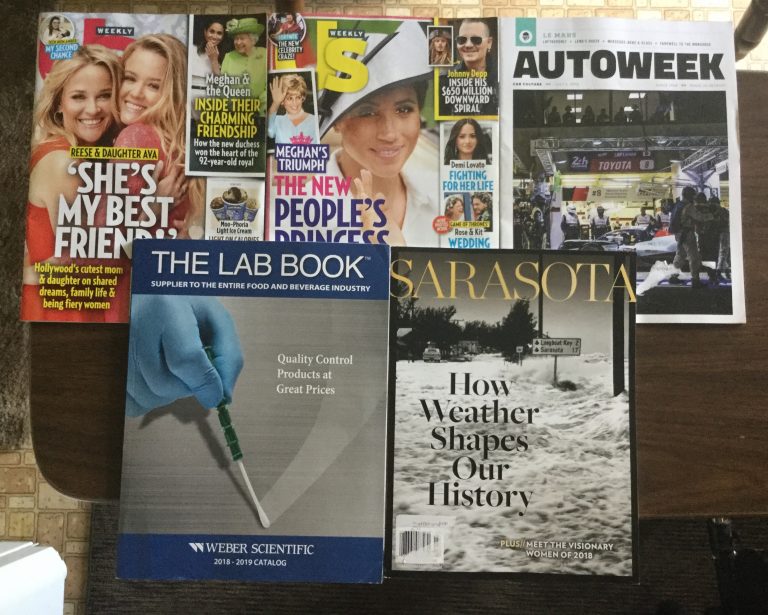 📬 07-02-2018 FREE mail 👪 US weekly 💁 US weekly 🏎 Autoweek 📘 The Lab Book from Weber Scientific 🌊 Sarasota  📚