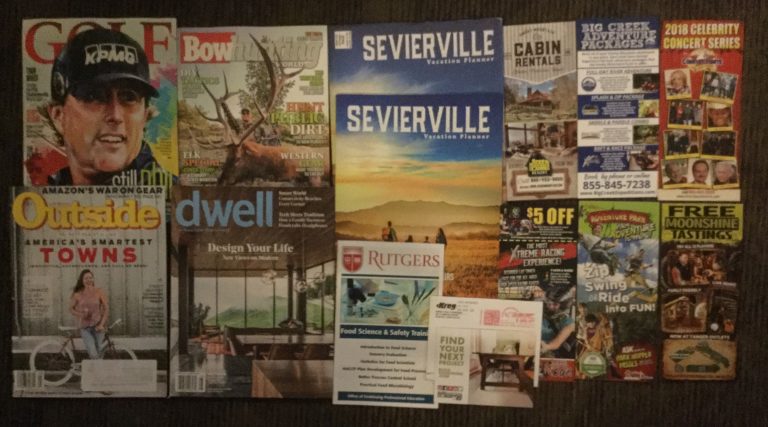 📬 07-07-2018 FREE mail 🏌Golf 🏹 BowHunting 🗺 Sevierville Vacation Planner 🚲 Outside 🏡 Dwell🏷🔬 Rutgers 🛠 Kreg Tool Company card 📚