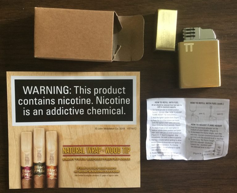 Free personalized Lighter from Black & Mild