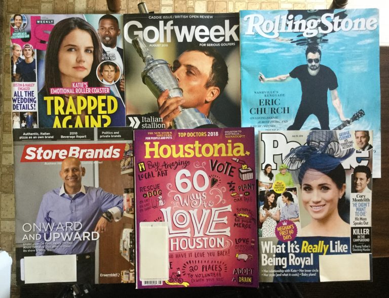 📬 08-01-2018 FREE mail 👪 US weekly ⛳ Golfweek 🎸 Rolling Stone 🛍 Store Brands 🗺 Houstonia 👑 People 📚
