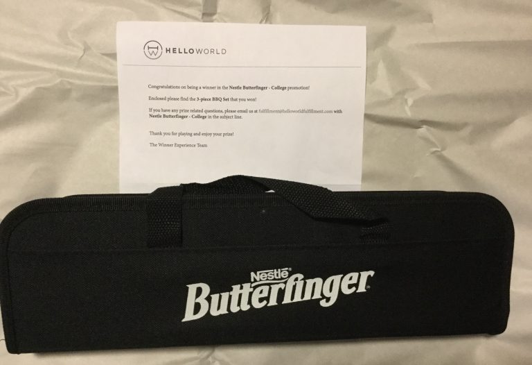 Free  Nestle Butterfingers – College Promotion Winner