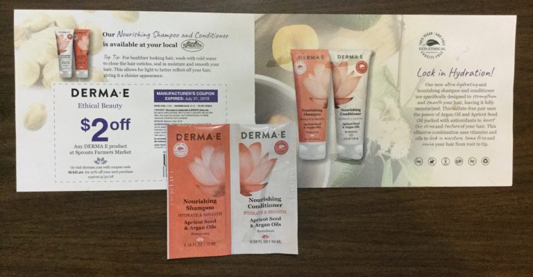 Free DERMA E Shampoo and Conditioner