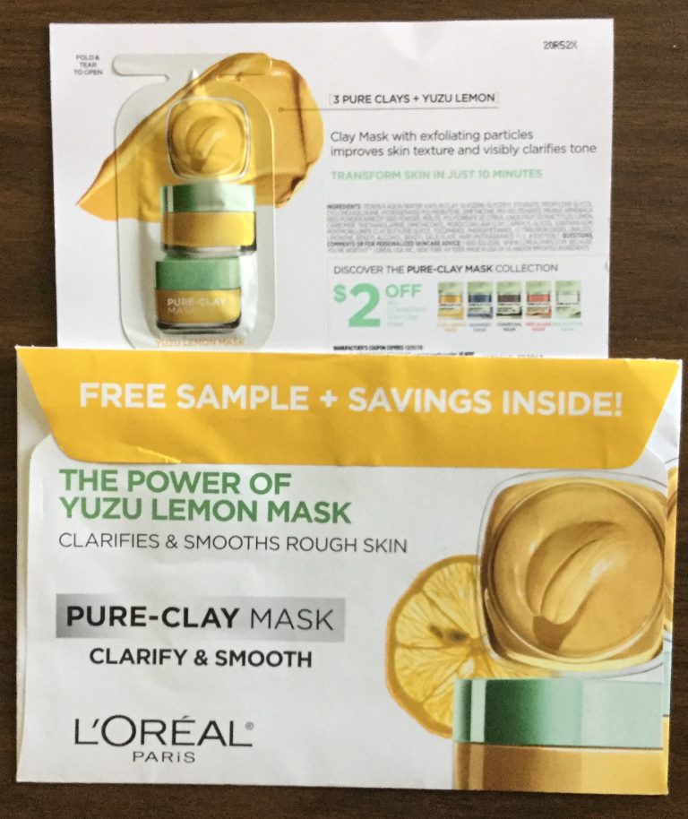 Free L’Oréal USA Pure-Clay Mask Sample