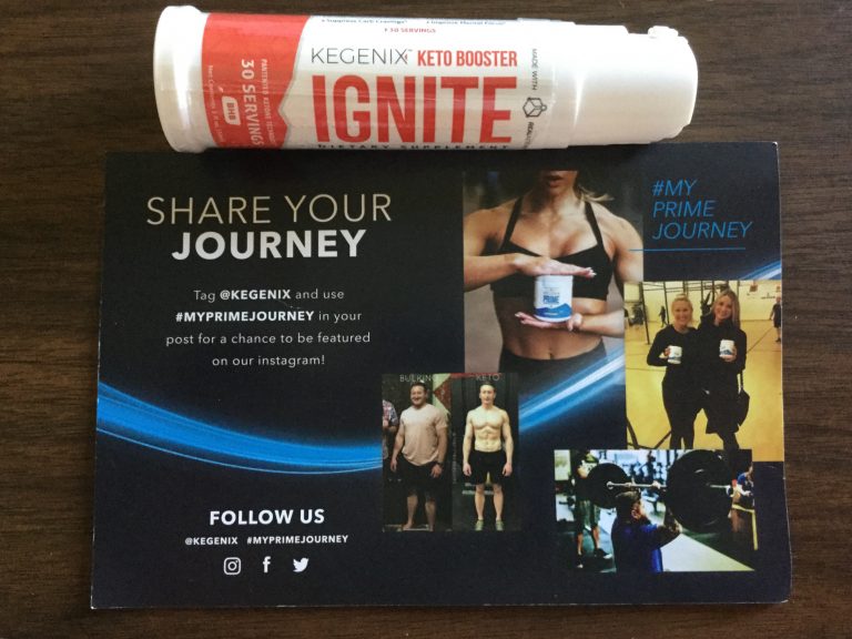 Free sample of Kegenix Keto Booster Ignite Dietary Supplement spray