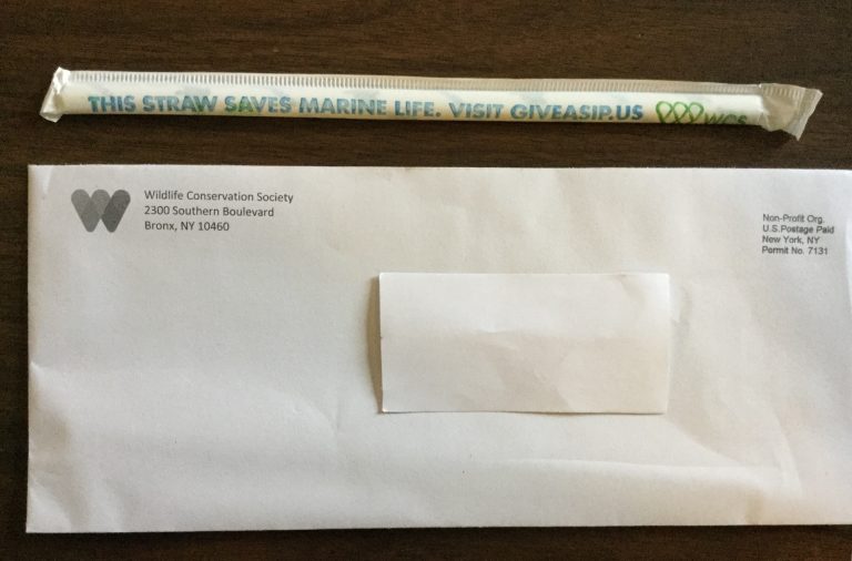 Free Paper Straw from Wildlife Conservation Society