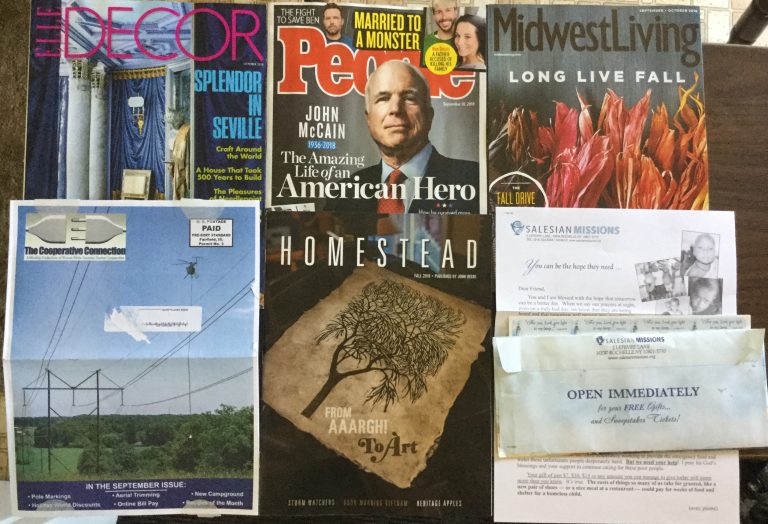 📬 09-01-2018 FREE mail 🏰 ELLE   Decor🗽 People 🌽 Midwest Living 🔌 The Cooperative Connection 🚜 Homestead ⛪ Salesian Missions address labels <3
