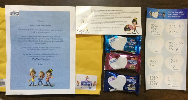 Free Kellogg’s Rice Krispies Treats Braille Stickers