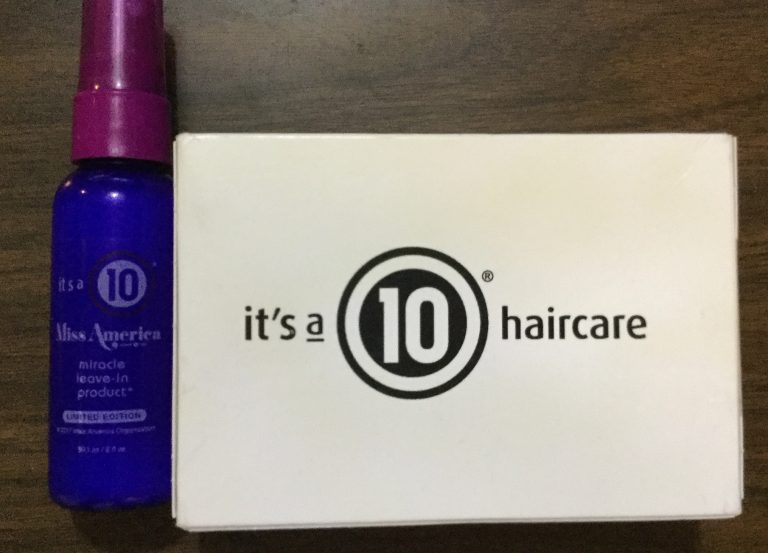 Free sample of #ItsA10 Haircare Miss America miracle leave-in hair treatment