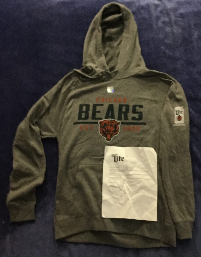 Winner in the Miller Lite Chicago Bears Instant Win Game
