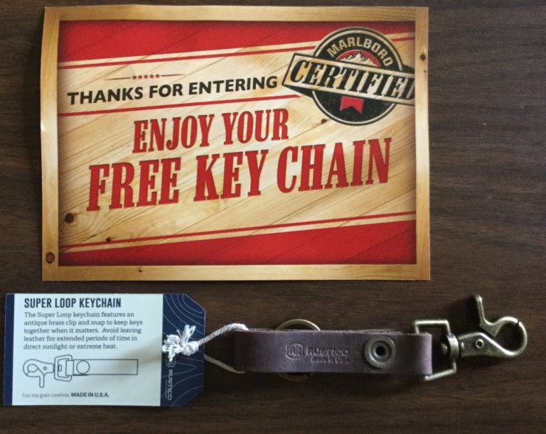 Free Rustico Key Chain from Marlboro