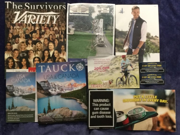 📬 10-01-2018 FREE mail 💀 Variety 🔌 The Cooperative Connection 👻 Johnnie-O 🗺 TAUCK USA & Canada travel guide 🚴 Terry discount promotion code 🚭 SKOAL 📚coupons