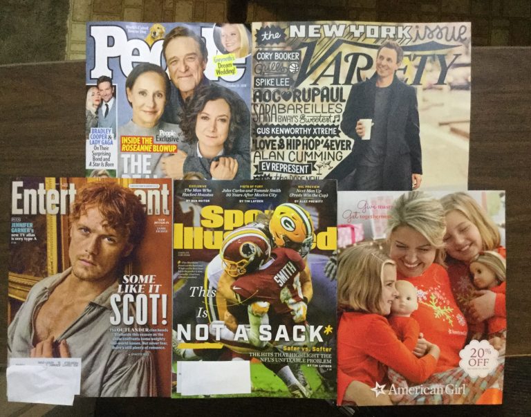 🎃 10-06-2018 FREE mail 👪 People 🕴 Variety 📽 Entertainment weekly 🏈 Sports Illustrated 👧 American Girl 👻