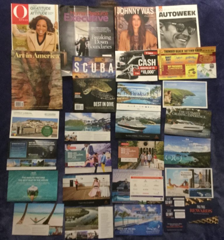 📬 10-09-2018 FREE mail 🙆 O 💀 Human Resource Executive 👻 Johnny Was 🚘 Autoweek 🎨 Art in America 🐢 Scuba Diving 🚜 Bobcat 🏍 Thunder Beach Productions  🗺 The World’s Greatest Vacations 🚬 Pall Mall coupons 📚