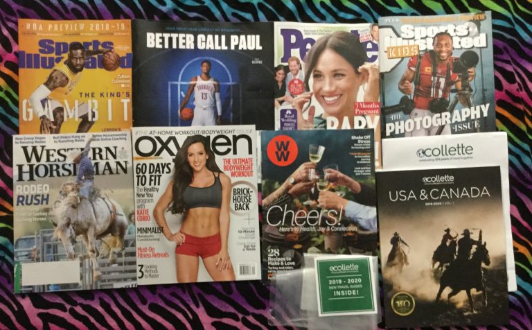 📬 10-20-2018 FREE mail 🏀 Sports illustrated 🎃 ESPN 👪 People 🏈 Sports Illustrated Kids 🏇 Western Horseman 👙 Oxygen 👻 WW 🗺 USA & Canada travel guide from Collette 🌐