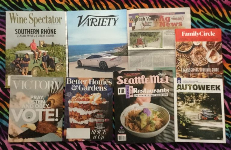 📬 10-22-2018 FREE Mail 🍷Wine Spectator 🏎 Variety 🌽 Wabash Valley Ag News 🍰 Family Circle ⛪ Believers Voice of Victory 🎂 Better Homes & Gardens🎃 Seattle Met🚗 Autoweek 👻