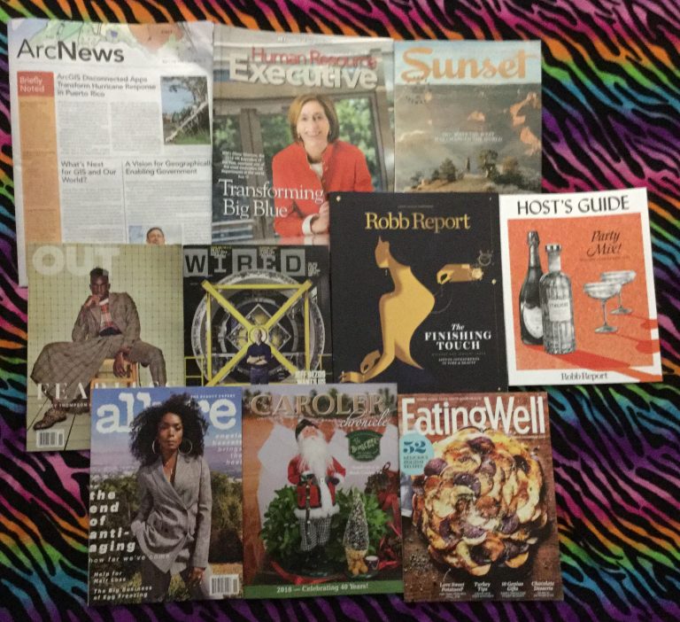 📬 10-29-2018 FREE mail 🔌 Arc News 💀 Human Resource Executive 🌇 Sunset 👻 OUT 💻 Wired 💍 Robb Report with 🍷 Host’s Guide 💇 Allure 🎅 Caroler Chronicle 🍗 Eating Well 📚