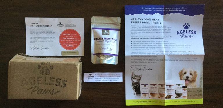Free AgelessPaws Chicken Breast Bits pet treats