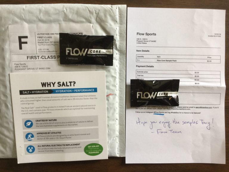 Free FlowCore Sports Hydration Supplement sample