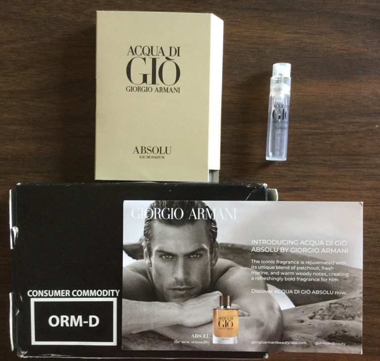 Armani Acqua Di Gio Fragrance Sample