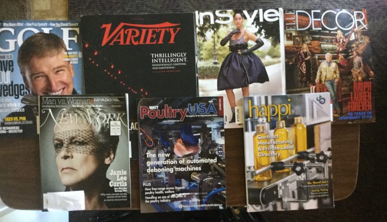 🎃 10-05-2018 FREE mail 🏌 Golf 🚨 Variety 👗 In Style 🏠 Elle Decor 🗽 New York 🐔 WATT Poultry USA 🍻 Happi 👻